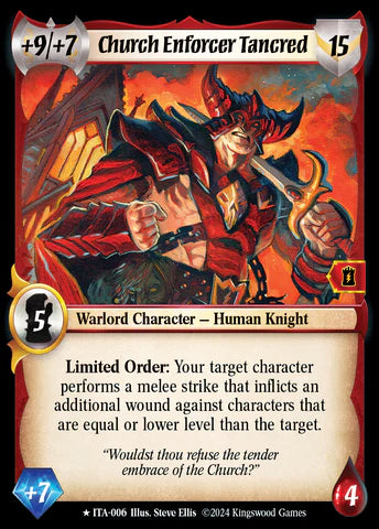 Church Enforcer Tancred