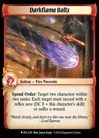 Darkflame Bolts