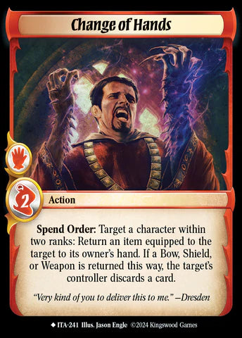 Change of Hands
