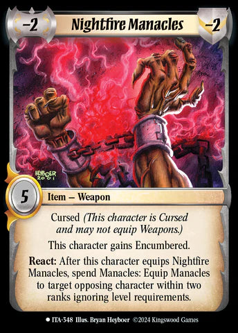 Nightmare Manacles