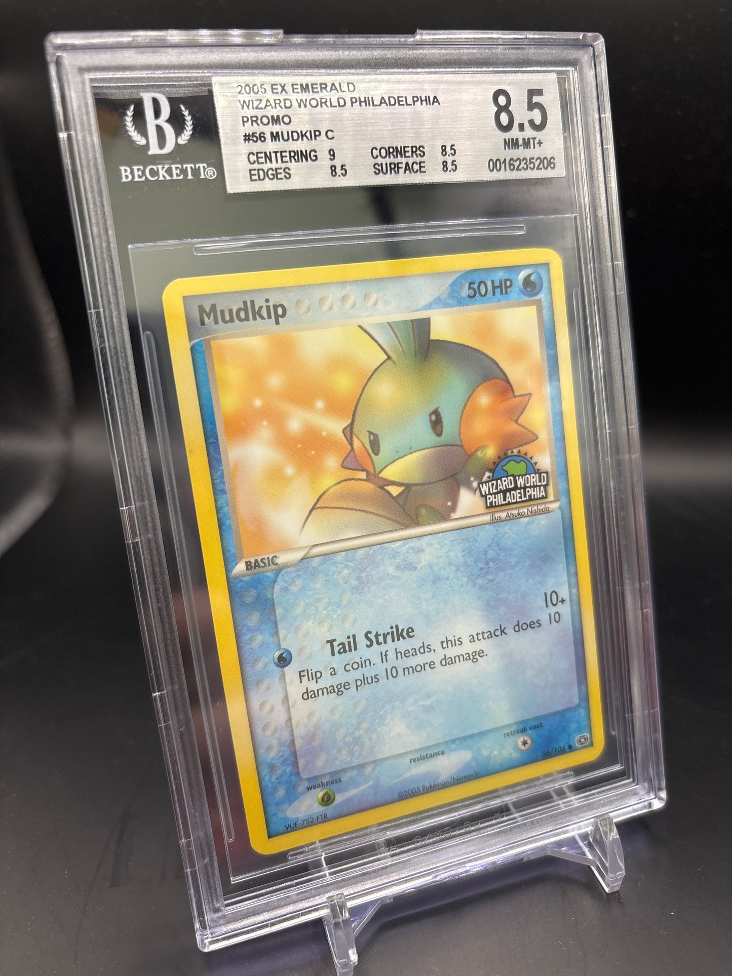 Mudkip Wizard World Philadelphia Promo #56 BGS NM/Mint+ 8.5