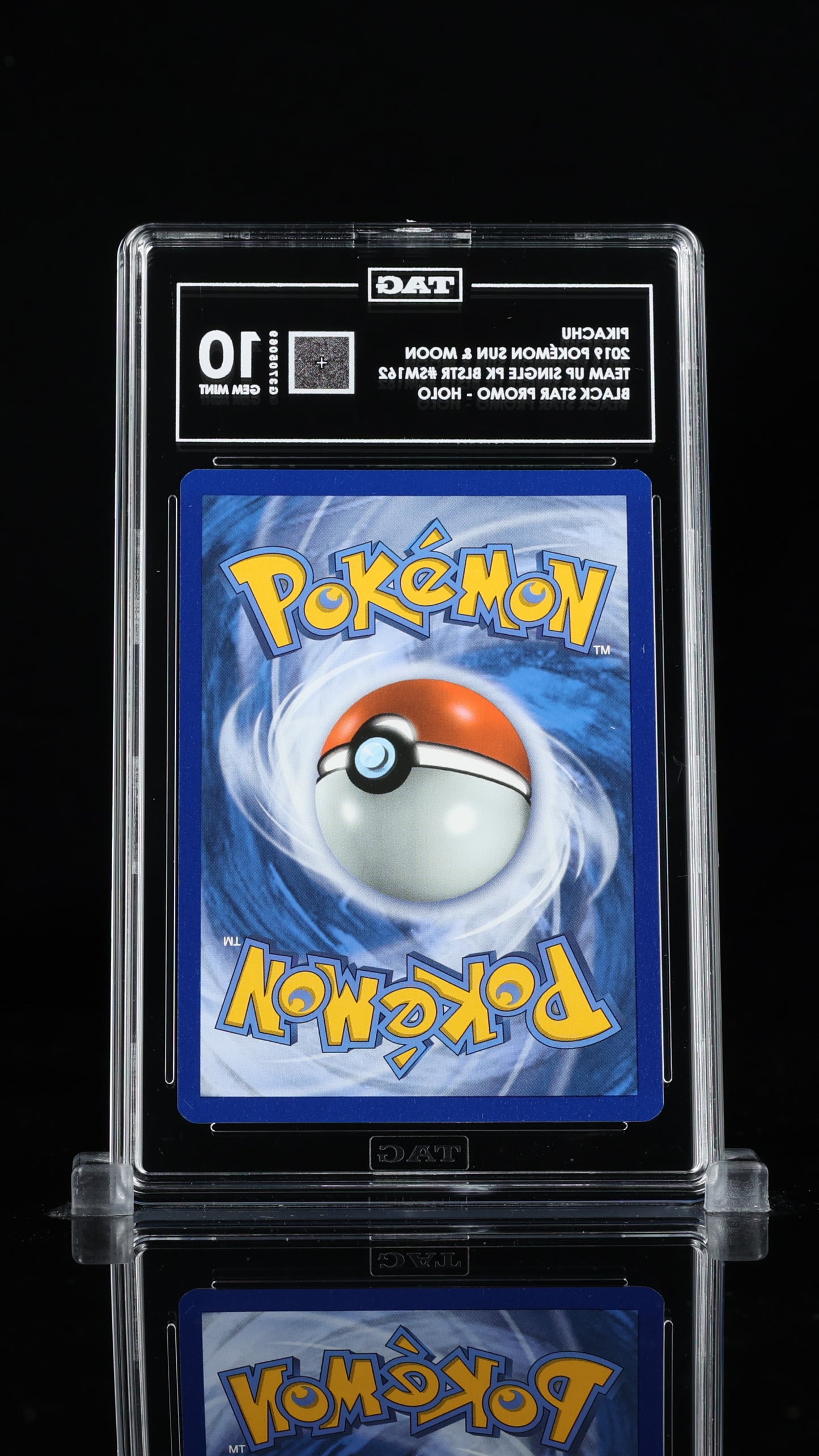 Pikachu Team Up Black Star Promo #SM162 Tag 10