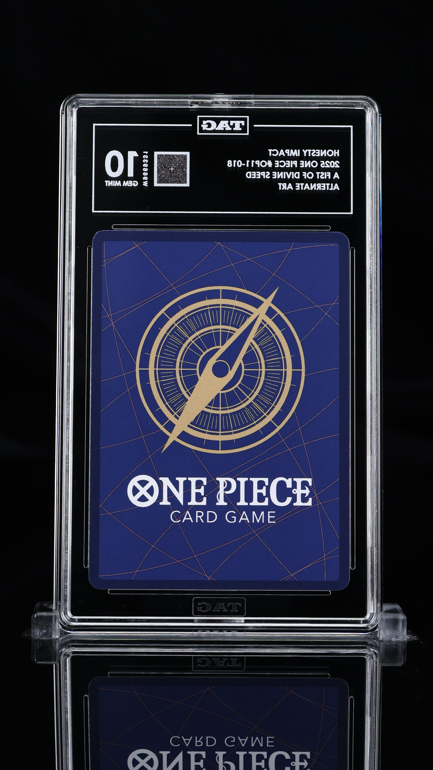TAG Gem Mint 10 2025 One Piece Honesty Impact Alternate Art #OP11-018
