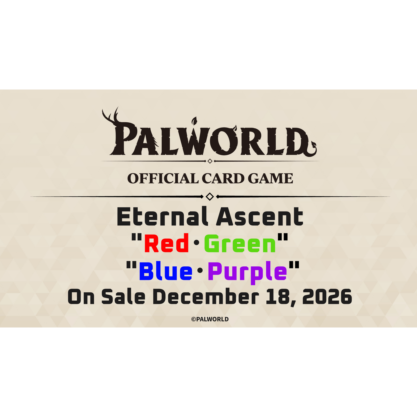 12/18/26 PRE-ORDER: Palworld: Eternal Ascent 1st Edition Trial Deck
