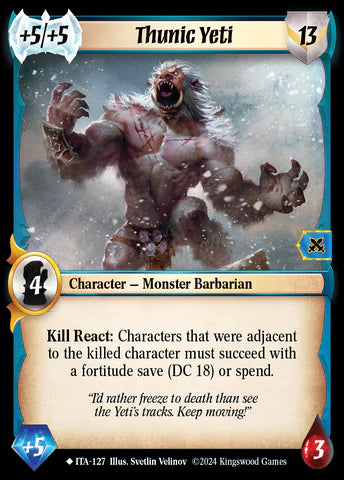 Thunic Yeti