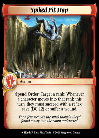 Spiked Pit Trap