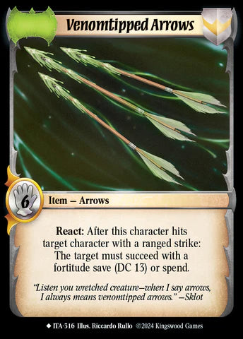 Venomtipped Arrows