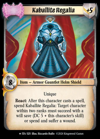 Kaballite Regalia