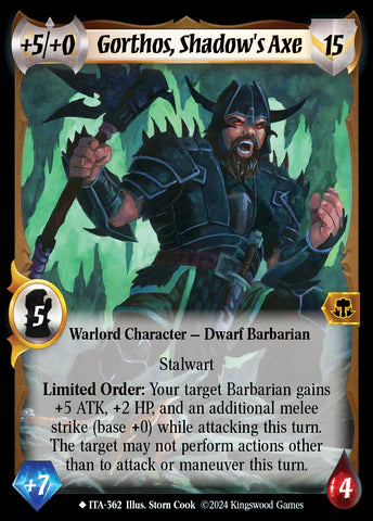 Gorthos, Shadow's Axe (Extended Art)