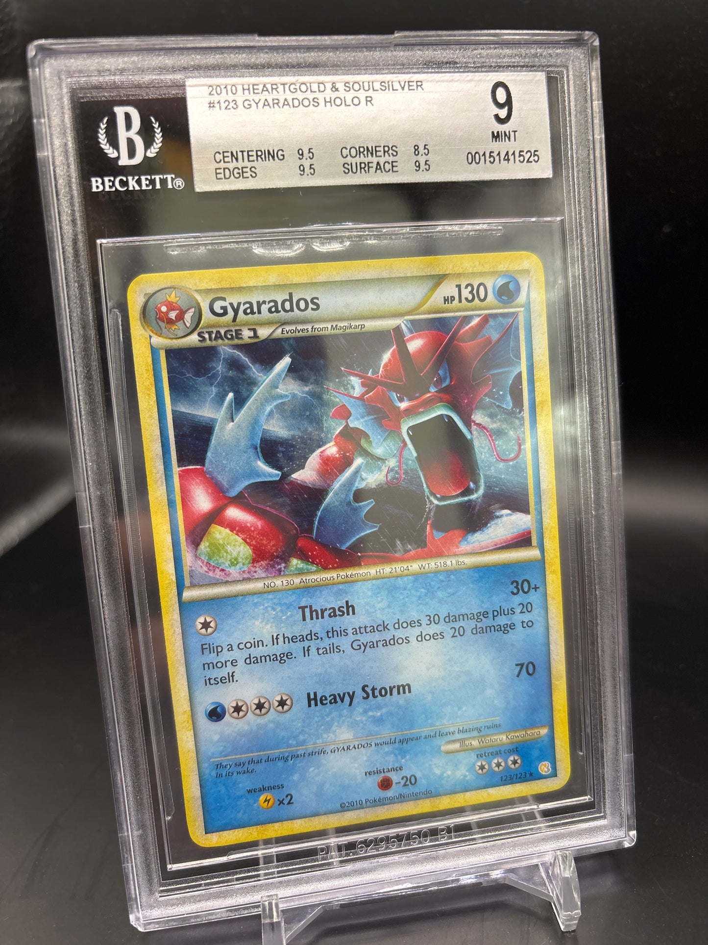 Gyarados Holo Rare #123 BGS Mint 9.0