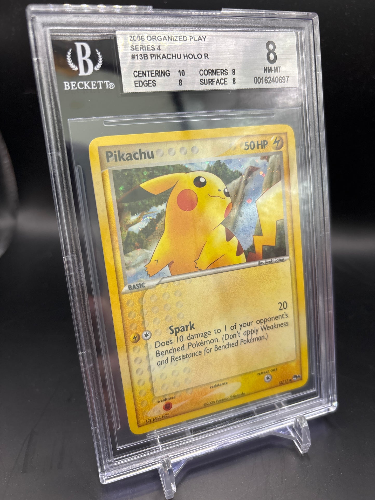 Pikachu POP Series 4 Holo Rare #13B BGS NM/Mint 8.0