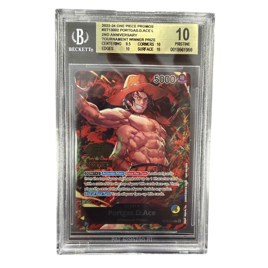 BGS Pristine 10 One Piece Portgas.D.Ace 2nd Anniversary Tournament Winner