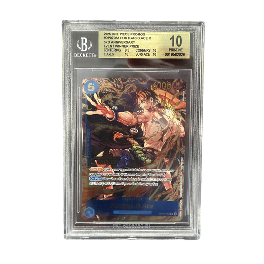 BGS Pristine 10 One Piece Portgas.D.Ace 3rd Anniversary Tournament Winner