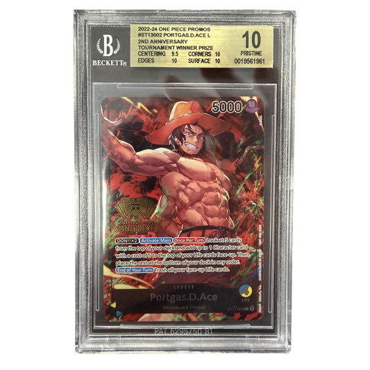 BGS Pristine 10 One Piece Portgas.D.Ace 2nd Anniversary Tournament Winner