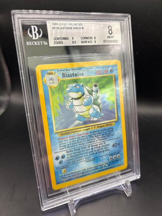 Blastoise Base Set Holo #2 BGS NM/Mint 8.0