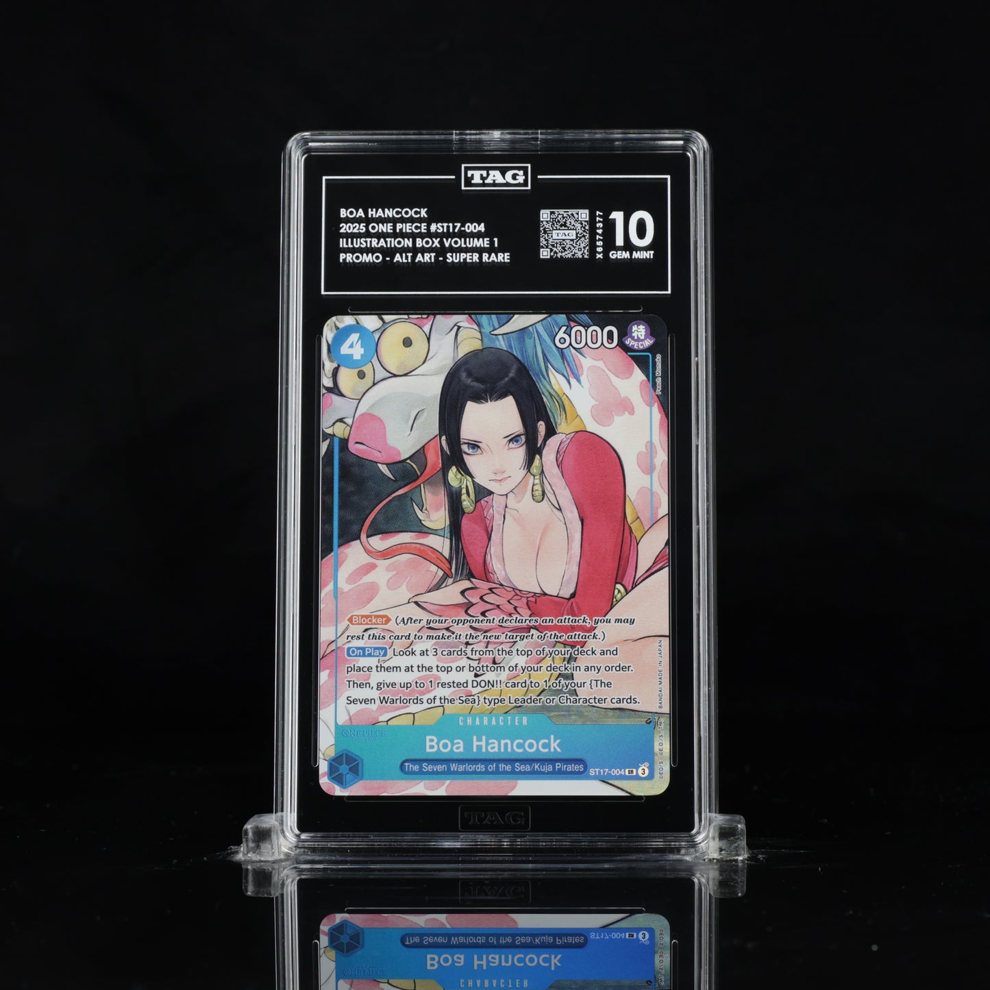 TAG Gem Mint 10 2025 One Piece Boa Hancock #ST17-004 Illustration Box Vol. 1 Promo Alternate Art