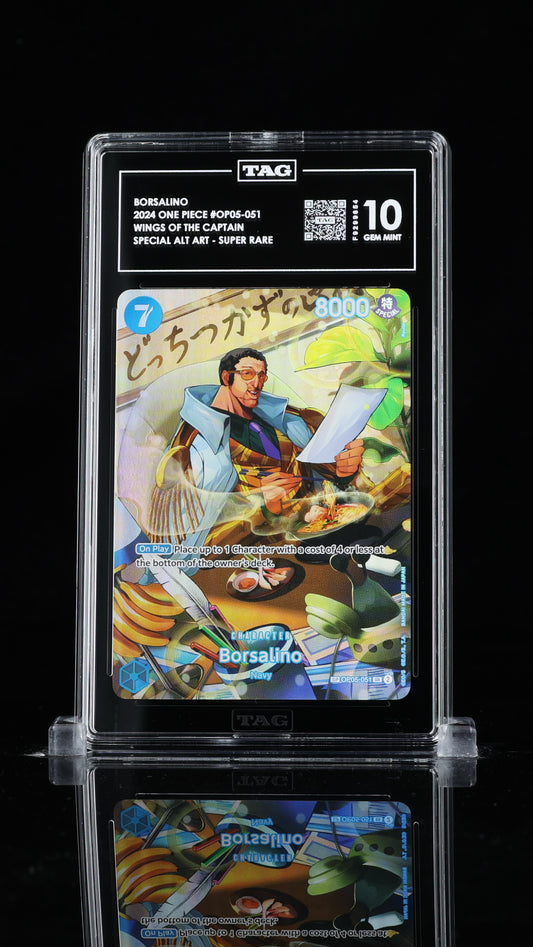 TAG Gem Mint 10 2024 One Piece Borsalino Special Alternate Art OP04-044