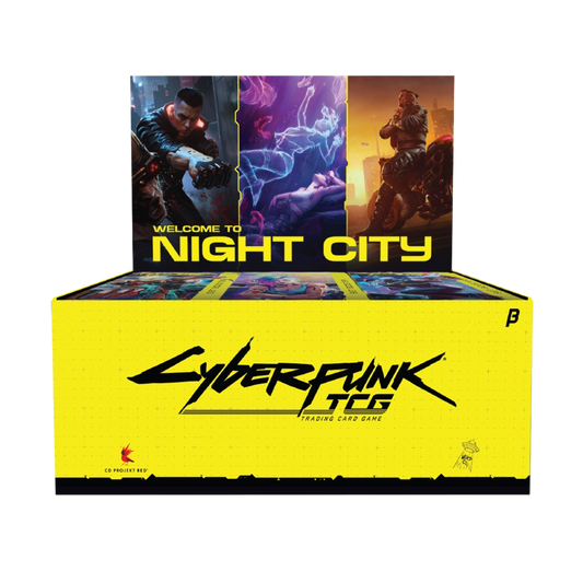 PRE-ORDER Cyberpunk TCG: Welcome to Night City Retail Booster Box (24 Packs)