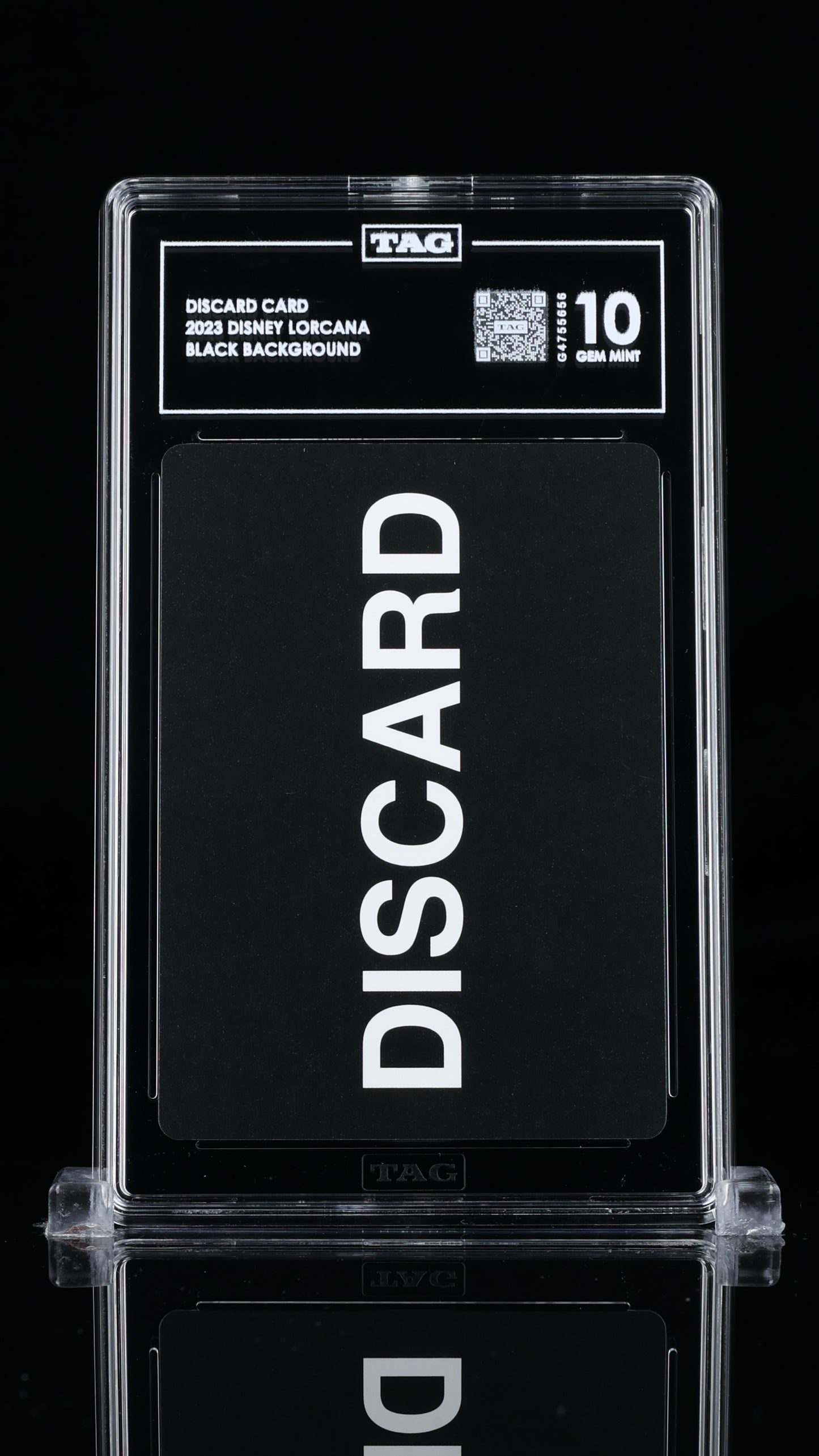 TAG Gem Mint 10 2023 Disney Lorcana Discard - Black Background