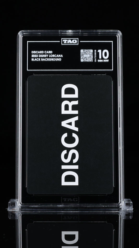 TAG Gem Mint 10 2023 Disney Lorcana Discard - Black Background