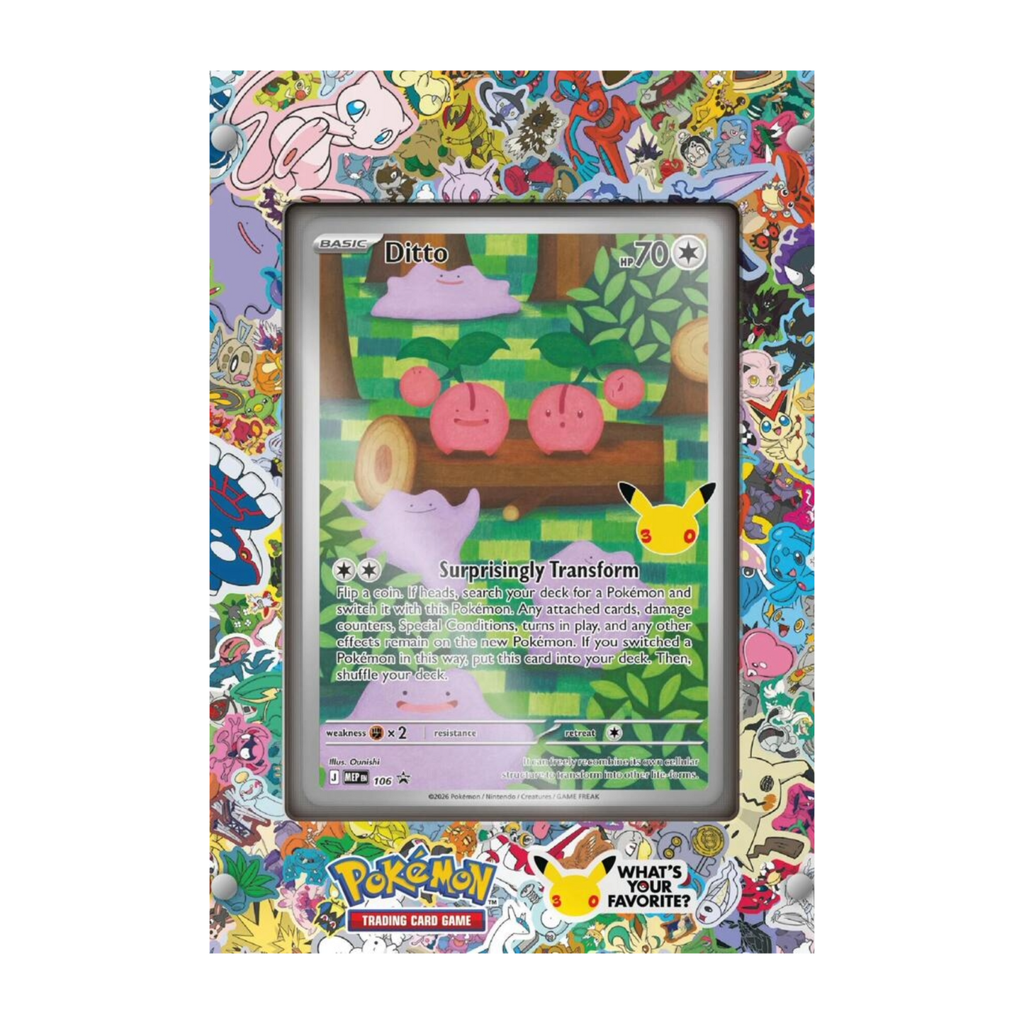 PRE-ORDER LIMIT 1: Pokemon Mega Evolutions 30th Celebration Ditto Premium Collection