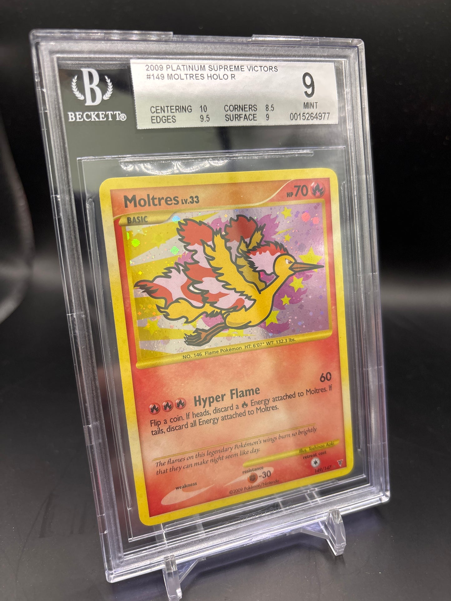 Moltres Lv.33 #149 BGS Mint 9.0