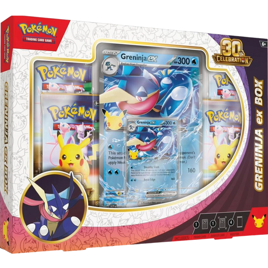 LIMIT 1: Pokemon Mega Evolutions 30th Celebration Greninja ex Box