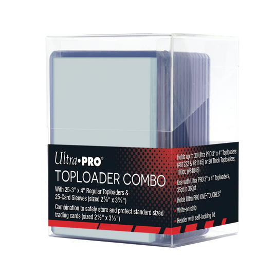 Ultra Pro Regular Toploader/Soft Sleeve Combo 25ct
