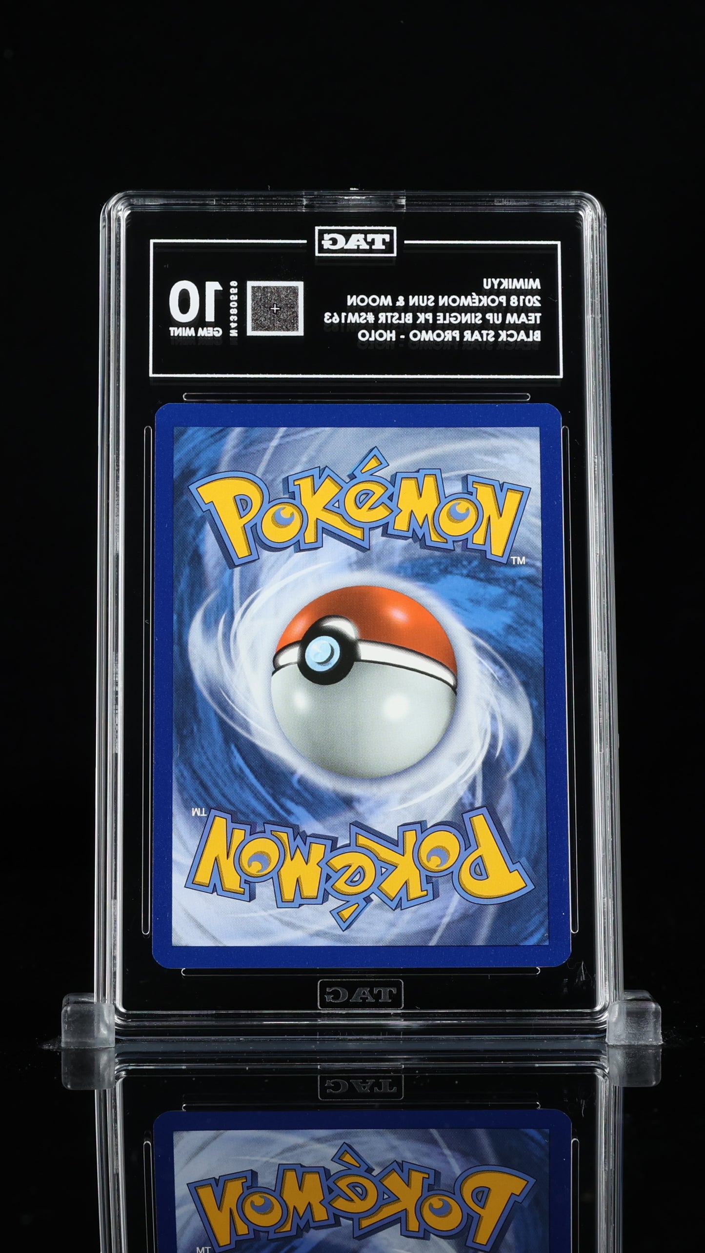 Mimikyu Pokemon Team Up Black Star Promo #SM163 TAG 10 (1st)