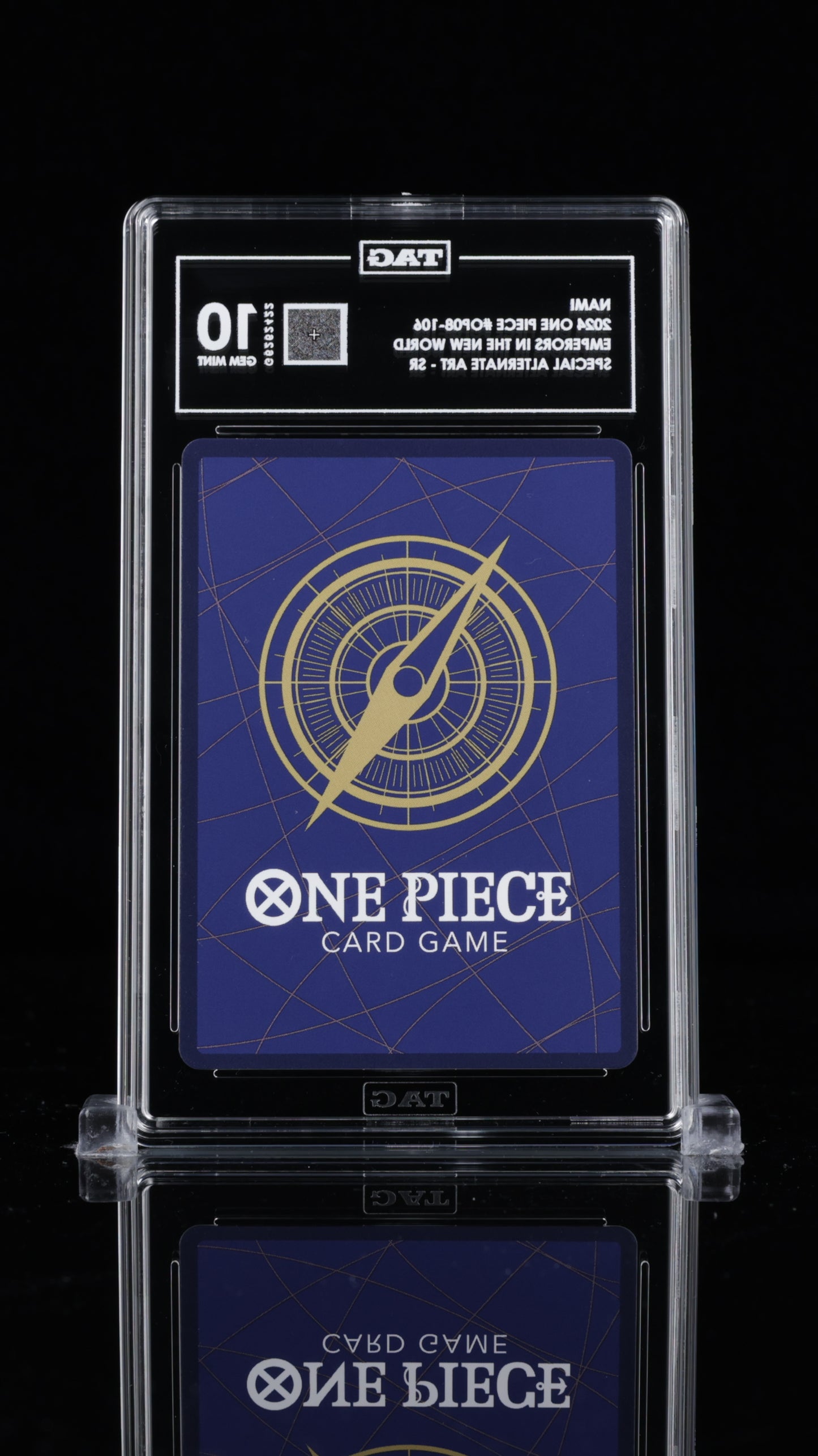 TAG Gem Mint 10 (959) 2024 One Piece Nami Special Alternate Art OP08-106