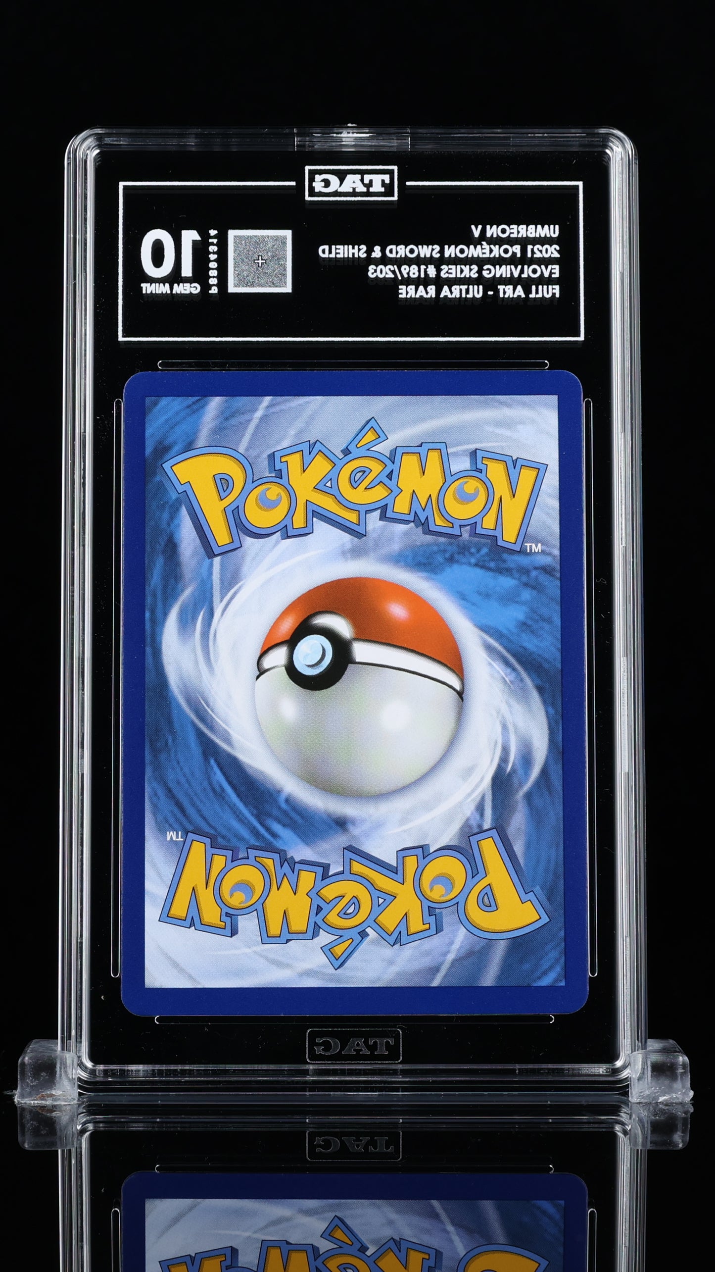 Umbreon V Alt Art TAG Gem Mint 10 (971) Rank #2 & 1st Graded by TAG