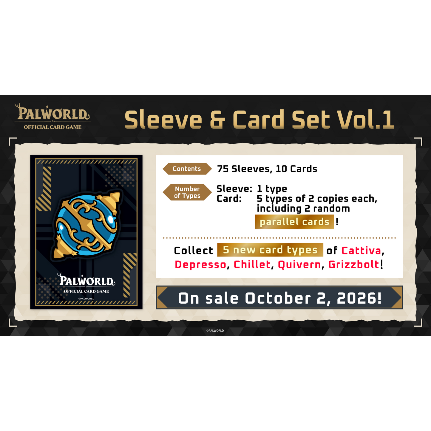 Palworld: Sleeve and Card Set Vol. 1