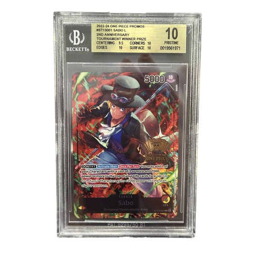 BGS Pristine 10 One Piece Sabo 2nd Anniversary Tournament Winner