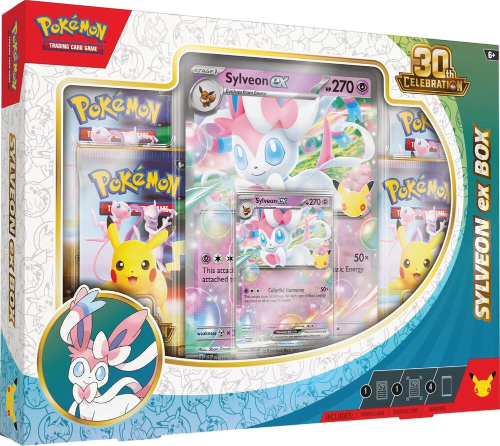 PRE-ORDER LIMIT 1: Pokemon Mega Evolutions 30th Celebration Sylveon ex Box