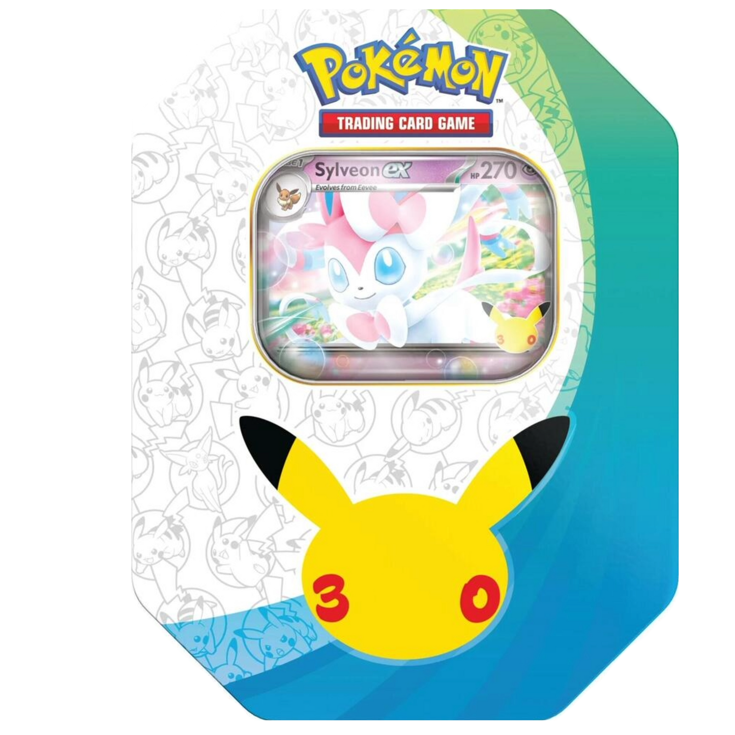 PRE-ORDER LIMIT 1: Pokemon Mega Evolutions 30th Celebration Sylveon ex Tin
