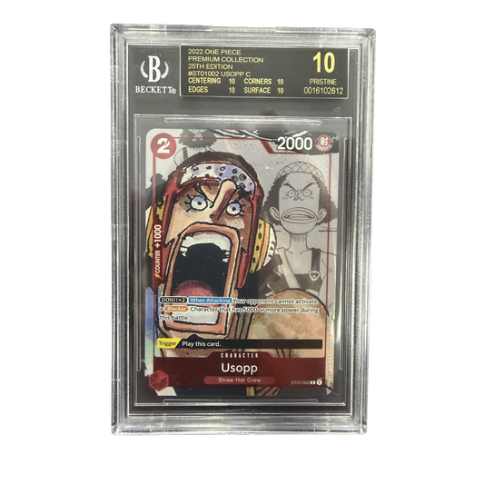 BGS Black Label Pristine 10 One Piece Usopp 25th Anniversary Premium Collection