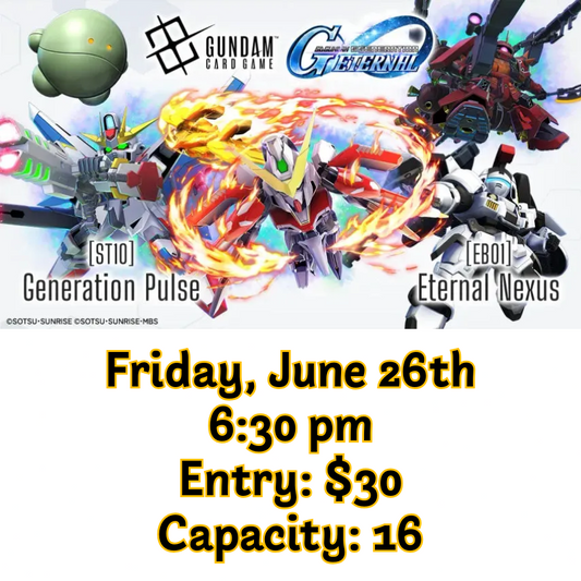 6/26 Gundam G-GENERATION EB01 + ST10 Release Event Entry