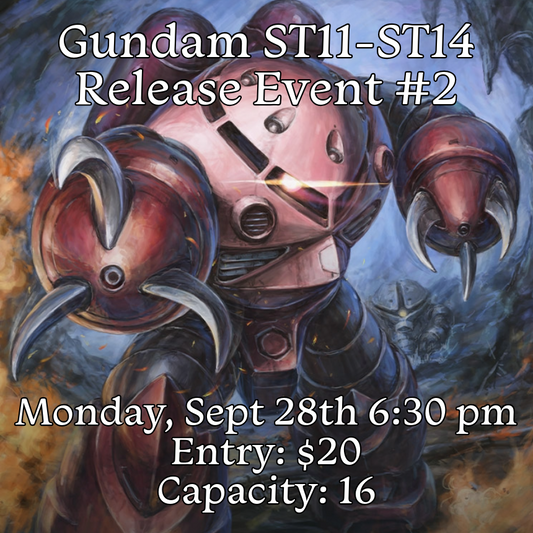 9/28 Gundam ST11-14 Release #2 EVENT ENTRY