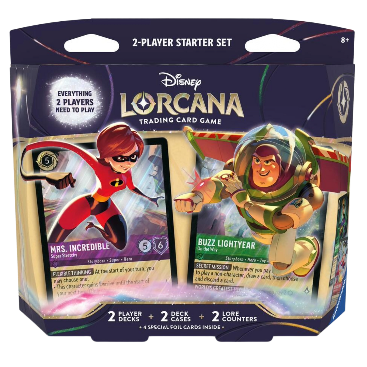 Disney Lorcana: Wilds Unknown 2-Player Starter Deck: Elastigirl and Buzz Lightyear